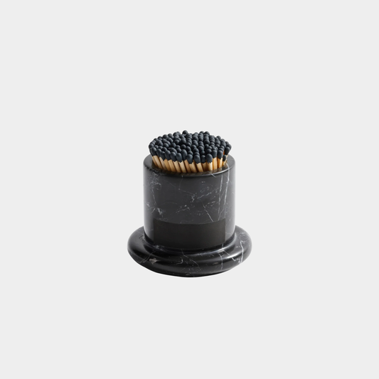 Marbella Light My Fire Matches – Black Marquina Marble