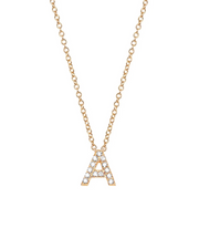 Diamond Initial Necklace