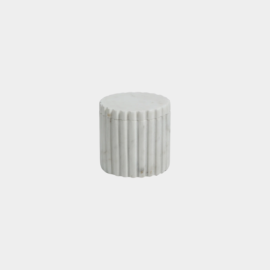Camogli Fluted Marble Lidded Canister