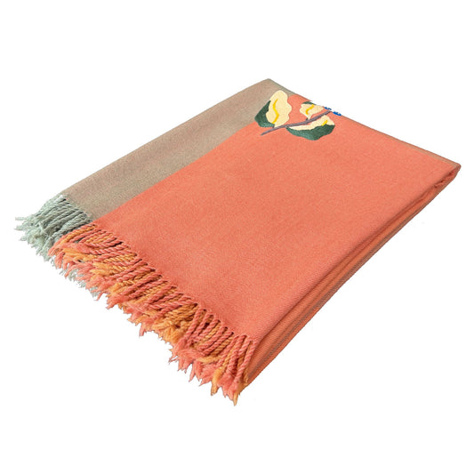 Handwoven Merino Wool Throw 48' 76 In