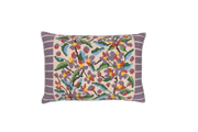 Hand Embroidered Cross-Stitch Pillow Cover 14" x 20"