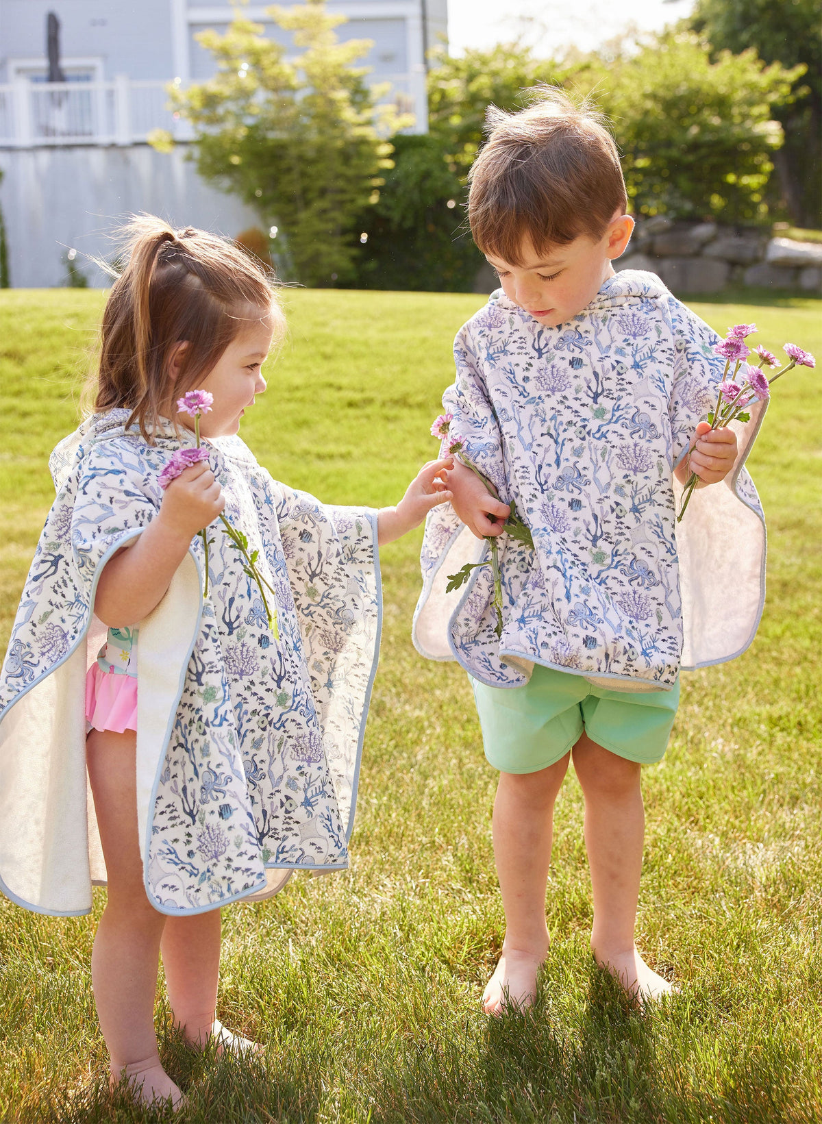 Children's Organic Cotton Swim Poncho