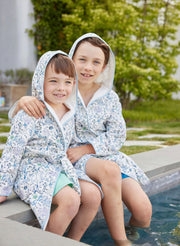 Children's Organic Cotton Printed Bathrobe