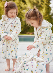 Children's Organic Cotton Printed Bathrobe