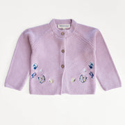 Embroidered Butterfly Knit Cardigan