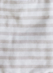 Sand & White Striped Bib