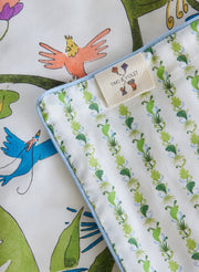 Tropical Chinoiserie Crib Quilt