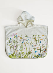 Tropical Chinoiserie Swim Poncho