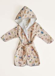Children's Organic Cotton Printed Bathrobe