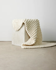 Chunky Ecru Hand-Loomed Mat