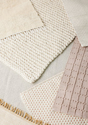 Chunky Ecru Hand-Loomed Mat