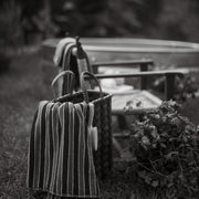 T-Striped Towel Tote