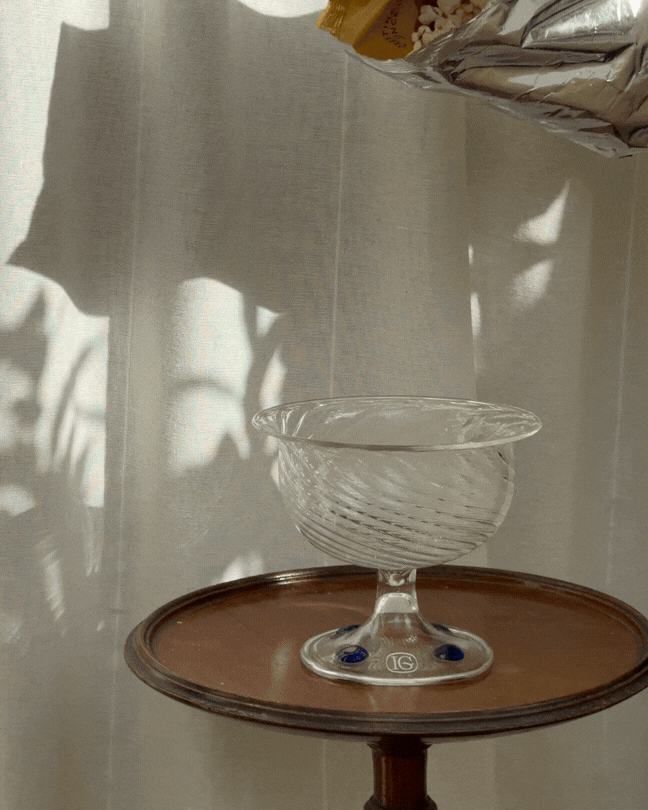 Glass Snacking Bowl - Blue by Issy Granger
