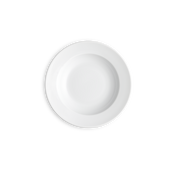 Eventail 8.5" Rimmed Soup Plate, Set of 4