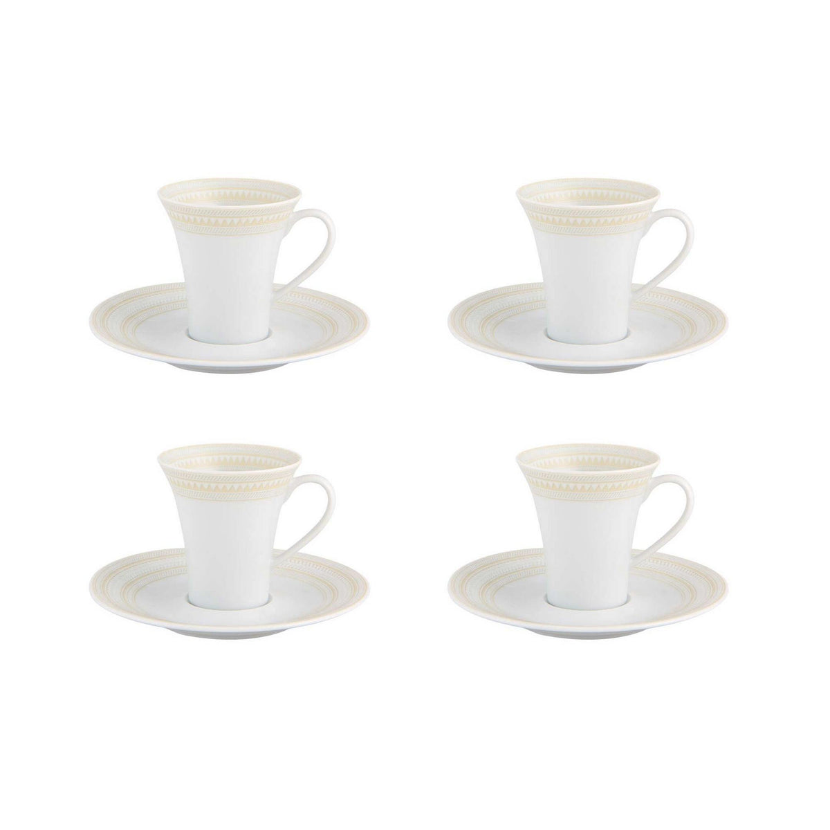 Ivory - Coffee Cup And Saucer, Set of 4 (21136714)