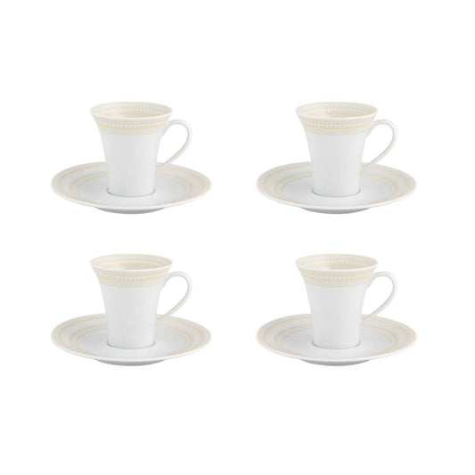 Ivory - Coffee Cup And Saucer, Set of 4 (21136714)