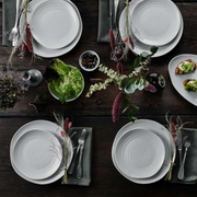 Teck 8" White Salad Plates, Set of 4