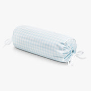 Picnic Gingham Bolster Pillow - Blue