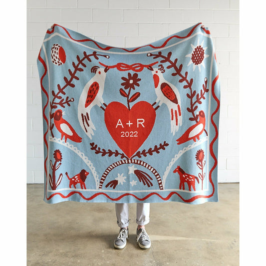 Ceremony Cotton Knit Throw Blanket