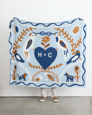 Ceremony Cotton Knit Throw Blanket