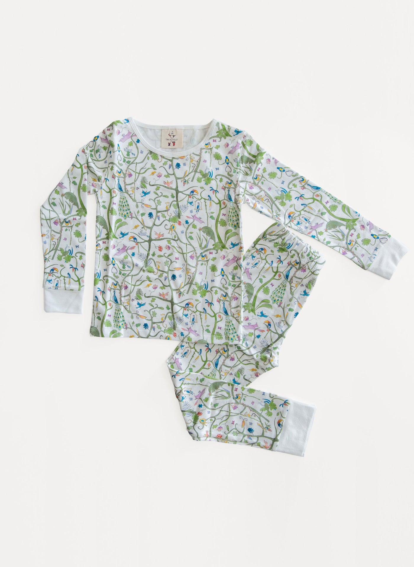 Two Piece Pajamas - Tropical Garden