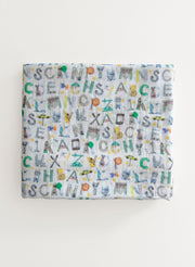 NYC Alphabet Soup Shawl Blanket