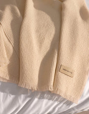 Alpaca Waffle Throw