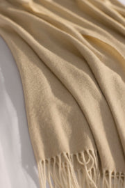 Bamboo Herringbone Tassel Throw