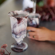 Purple Slag Glass Vase No. 1