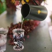 Purple Slag Glass Vase No. 2