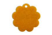 Scallop Resin Cheese Charcuterie Board, Mustard - 9 Inches