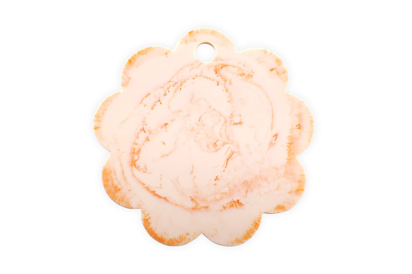Scallop Resin Cheese Charcuterie Board, Pink - 9 Inches