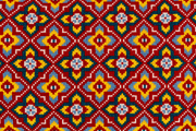 Hand Embroidered Cross-Stitch Pillow Cover 14" x 20"