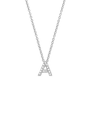 Diamond Initial Necklace
