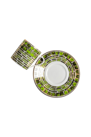 Espresso Cup and Saucer Jade Green (set of 4)
