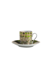 Espresso Cup and Saucer Jade Green (set of 4)