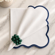 The Wave Navy Napkins (Set of 2)