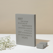 Shabbat Candle Set with Tray & Blessing – Urban Shabbat Series