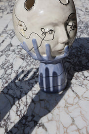 Head in Hands Wish Vase