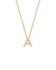 Diamond Initial Necklace