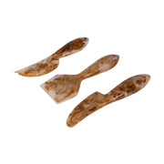 Resin Cheese Knife, Brown (Set of 3)  - 6 Inches