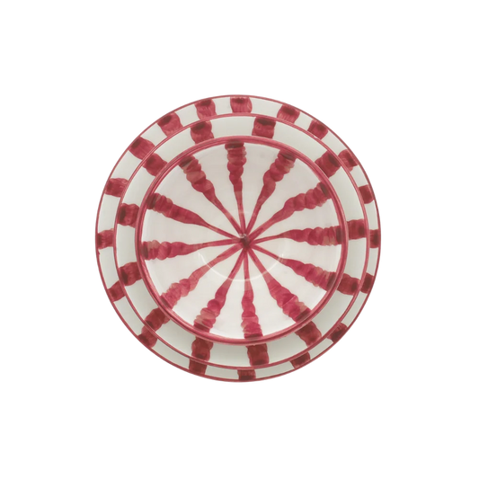 Wave Dinner Set - Grenadine - 3 Piece