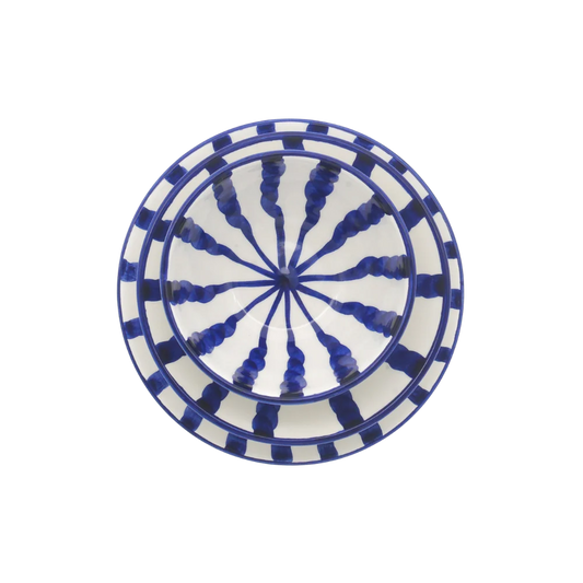 Wave Dinner Set - Azure - 3 Piece