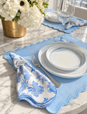 Blue Scalloped Placemat (Set of 2)