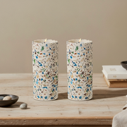 Modern Judaica Terrazzo Candle Holders – Terrazzo Series