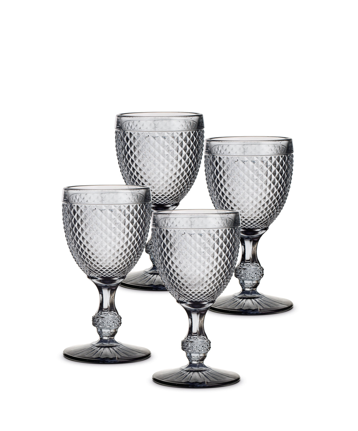 Bicos Grey - Set with 4 Water Goblets Grey (49000061)
