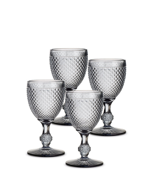 Bicos Grey - Set with 4 Water Goblets Grey (49000061)