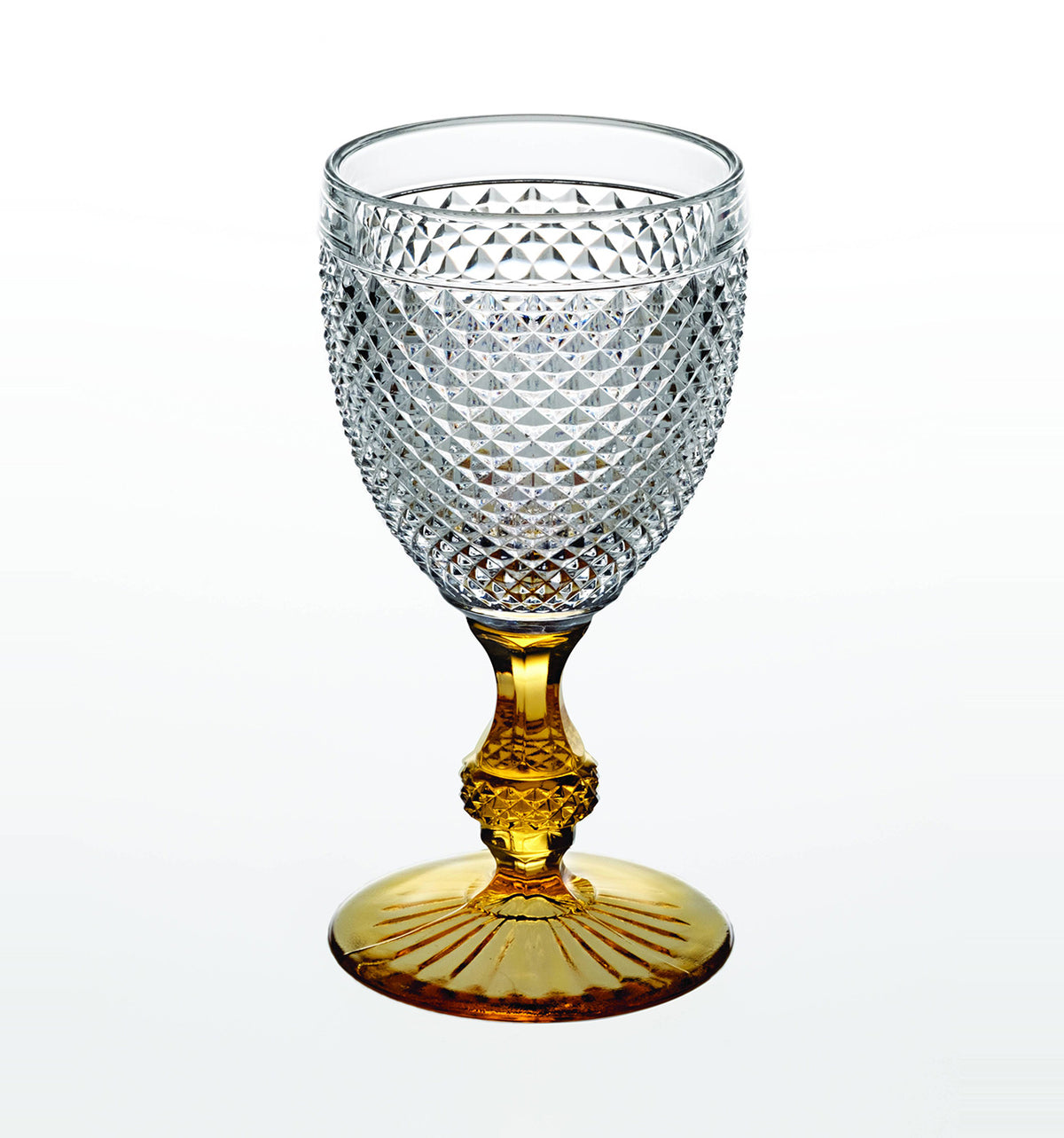 Bicos Bicolor - Goblet with Amber Stem (49000427)