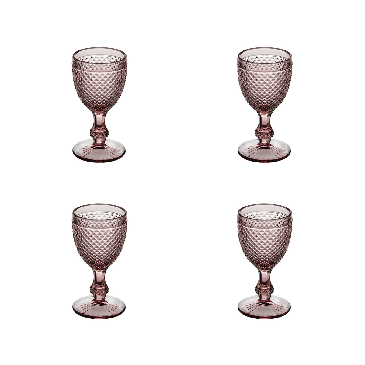 Bicos Pink - Set with 4 Water Goblets Pink (49001540)