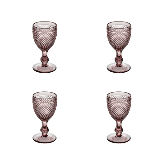 Bicos Pink - Set with 4 Water Goblets Pink (49001540)
